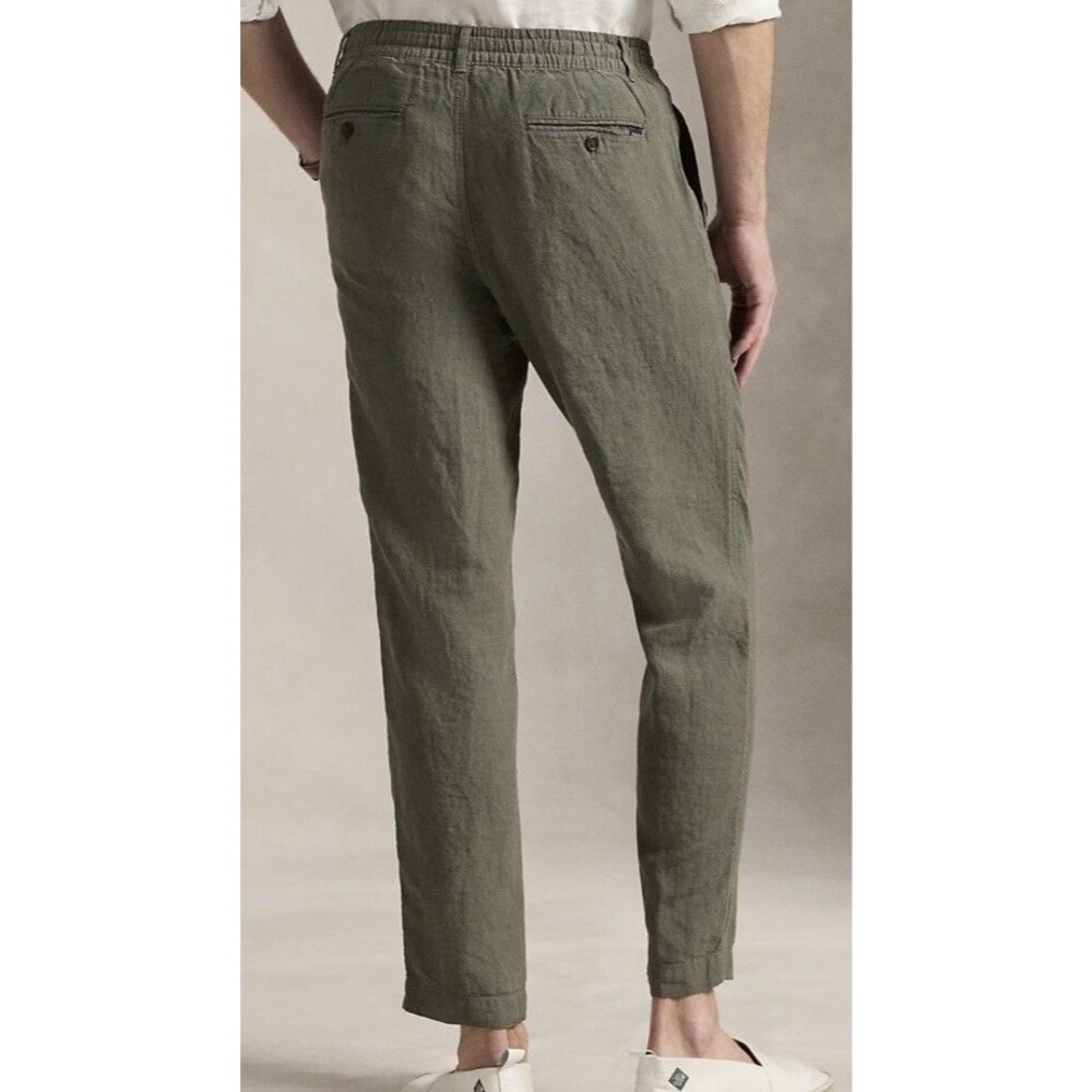 Polo Ralph Lauren Lateef Slim Tapered Fit Linen Pants Sz: XXL - Picture 2 of 10